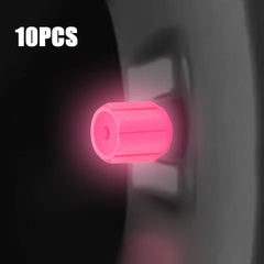 10/50pcs Luminous Valve Cap Car Fluorescent Tire Valves Cap Glow In The Dark Car Motorcycle Bike Wheel Plug Tyre Hub Cover Decor