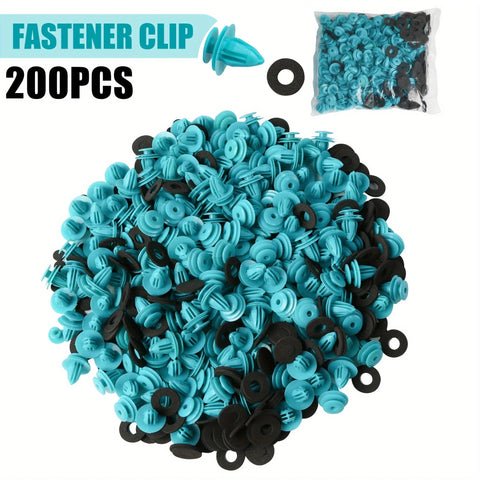 1000/500PCS POM Mixed Auto Vehicle Fastener Bumper Clips Retainer Rivet Door Panel Fender Liner Universal Fit All Car