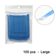 100pcs Car Maintenance Tool Brushes Disposable Paint Touch-up Micro Brush Tip Car Detailing Brush Small Tip Accessories 1.2mm