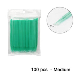 100pcs Car Maintenance Tool Brushes Disposable Paint Touch-up Micro Brush Tip Car Detailing Brush Small Tip Accessories 1.2mm