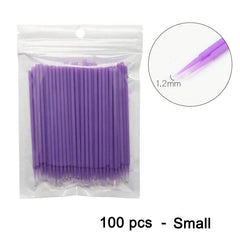 100pcs Car Maintenance Tool Brushes Disposable Paint Touch-up Micro Brush Tip Car Detailing Brush Small Tip Accessories 1.2mm