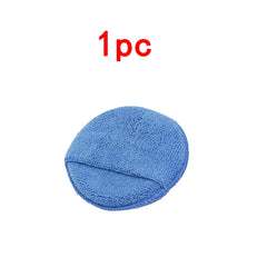 1/2/3pcs Car Microfiber Wax Applicator Foam Pocket Sponge Detailing Cleaning Buffing Pad for Auto Waxing, Dusting Polishing