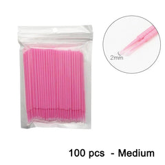 100pcs Car Maintenance Tool Brushes Disposable Paint Touch-up Micro Brush Tip Car Detailing Brush Small Tip Accessories 1.2mm