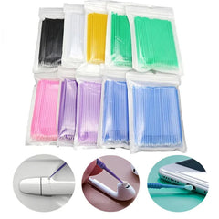 100Pcs Car Paint Touch Up Tool Disposable Car Touch Up Paint Micro Brush Fine Tip Maintenance Tool Car Detailing Small Tip Brush