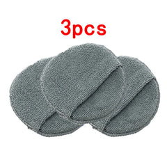 1/2/3pcs Car Microfiber Wax Applicator Foam Pocket Sponge Detailing Cleaning Buffing Pad for Auto Waxing, Dusting Polishing