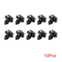 10/20/50pcs 8mm Diameter 8mm Black Vehicle Car Bumper Door Panel Fender Liner Clips Retainer Plastic Auto Fasteners Rivets Clips