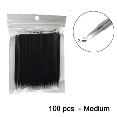 100pcs Car Maintenance Tool Brushes Disposable Paint Touch-up Micro Brush Tip Car Detailing Brush Small Tip Accessories 1.2mm