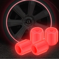 10/50pcs Luminous Valve Cap Car Fluorescent Tire Valves Cap Glow In The Dark Car Motorcycle Bike Wheel Plug Tyre Hub Cover Decor