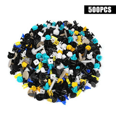 1000/500PCS POM Mixed Auto Vehicle Fastener Bumper Clips Retainer Rivet Door Panel Fender Liner Universal Fit All Car