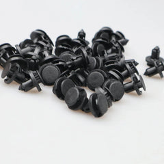 10/20/50pcs 8mm Diameter 8mm Black Vehicle Car Bumper Door Panel Fender Liner Clips Retainer Plastic Auto Fasteners Rivets Clips